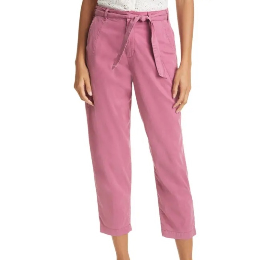 Parker Crop Pants In Dust Pink